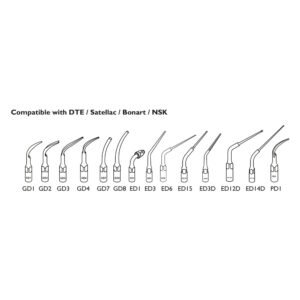 Denext Scaler Tips (compatible with Woodpecker DTE/ Satellac/ Bonart/ NSK)